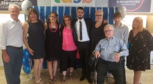 Linda, Yacoub and friends at Yacoub's high school graduation